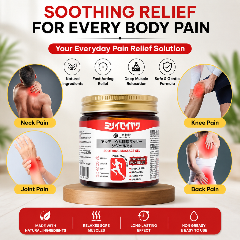 Instant Pain Relief Soothing Massage Gel (Pack of 2)