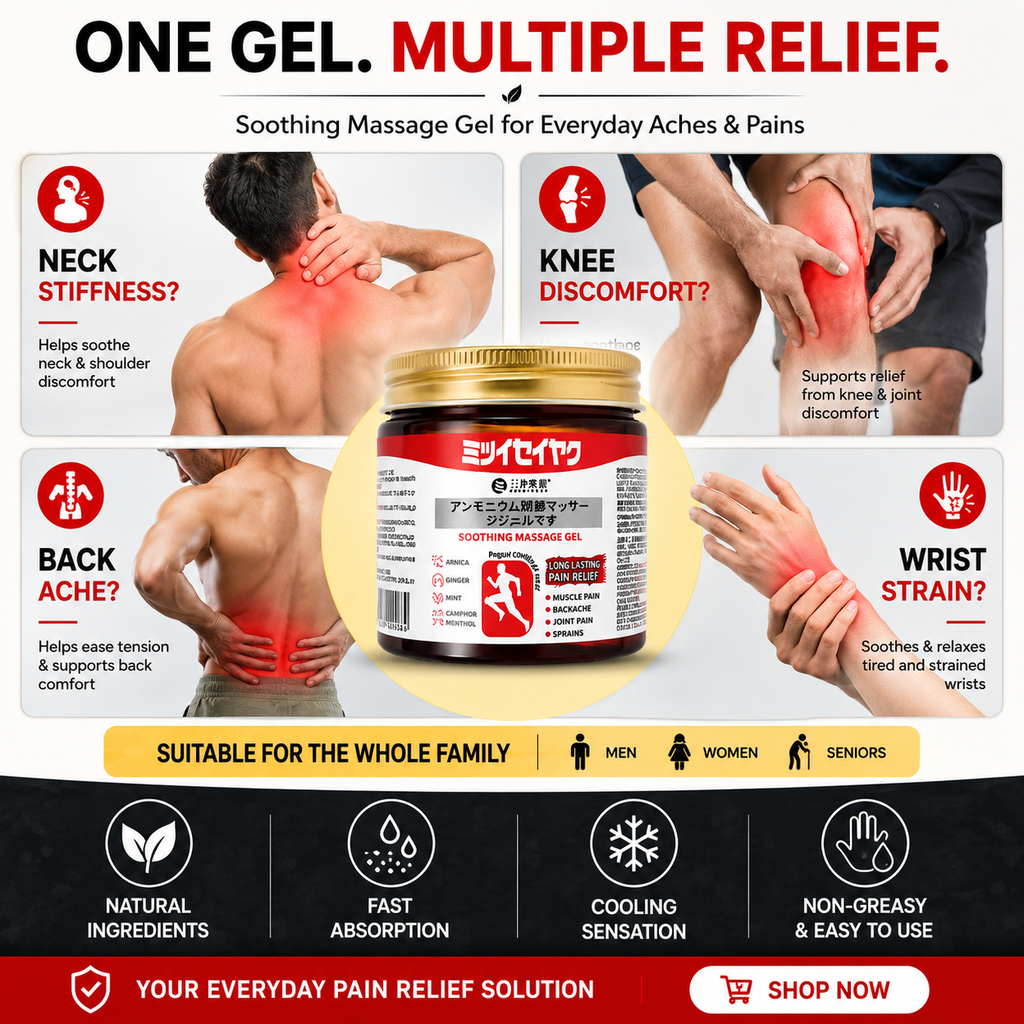 Instant Pain Relief Soothing Massage Gel (Pack of 2)