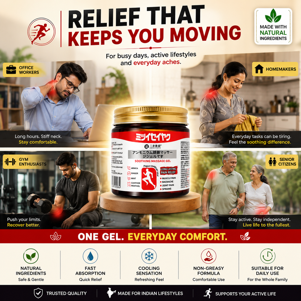 Instant Pain Relief Soothing Massage Gel (Pack of 2)